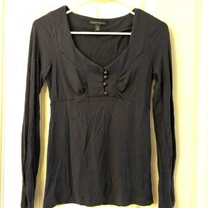 Banana Republic Dark Blue Long Sleeve Top